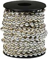 Łańcuch Korale Choinkę Szpuli Girlanda Srebrny 6m