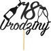 Topper na Tort 18 URODZINY Party CZARNY