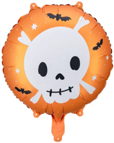 Balon Foliowy CZASZKA Halloween Urodziny 45cm