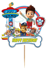 Topper Psi Patrol DUŻY Happy Birthday 1szt.