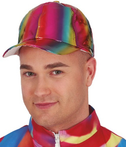 Czapka z Daszkiem DJ Disco Dżokej Metaliczna Kolor