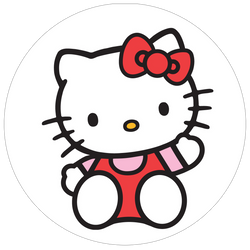 Opłatek tortowy 14 cm, Hello Kitty 1 szt.