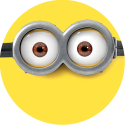 Opłatek tortowy 14 cm, Minionki 1 szt.