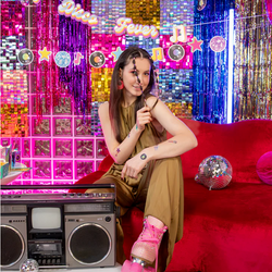 Girlanda Baner Retro Disco Lata 80 Party 150cm