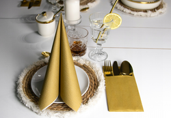 Zestaw RYBA Bieżnik Serwetki Kieszonki Sztućce