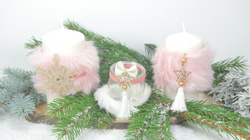 Taśma z Futrem Futerko RÓŻOWA 6cm x 2m
