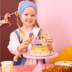 Topper na tort KONIKI Konie Happy Birthday 14cm