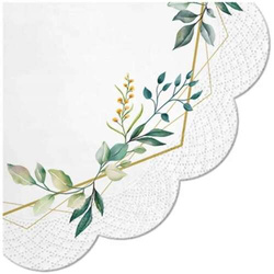 Serwetki Papierowe Białe Komunia Boho 32cm 12szt.