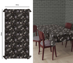 Obrus Foliowy CMENTARZ Śmierć Halloween 137x274cm