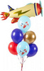 Balony 30 cm, Samolot, Pastel Light Blue 1  szt.
