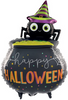 Balon Foliowy HAPPY HALLOWEEN Kociołek Pająk 51x79