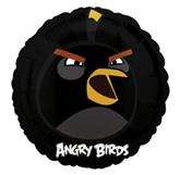 Balon foliowy 18" Angry Birds Black Bird, 1 szt.