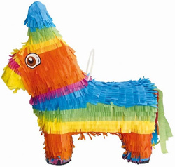 Piniata Pinata Kolorowy Tęczowy OSIOŁEK Konik