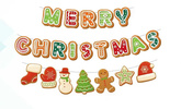 Girlanda Baner Merry Christmas, 1 szt.