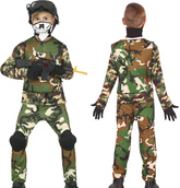 Strój Kostium ŻOŁNIERZ Wojsko Komandos 10-12 lat