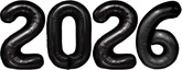Zestaw Balonów 2026, czarny, 100cm
