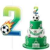 Świeczka Kibica Piłkarska Cyfra 2 PIŁKA NOŻNA