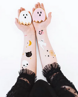 Tatuaże Zmywalne BOO! Halloween Nietoperze 12szt.