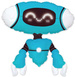 Balon foliowy 24" FX - Robot Blue (opak. papierowe