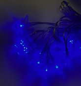 Lampki z dekoracją 20 lampek, CHOINKI Niebieskie