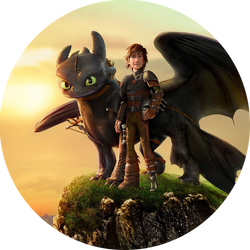 Opłatek tortowy 29 cm, 1 szt. Jak wytresować smoka