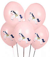 Balony 30 cm, Konik, Pastel Pale Pink, 5 szt.