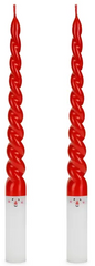 ŚWIECE  Czerwone ŚWIĘTY MIKOŁAJ Wigilia 25cm 2szt.