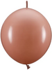 Balony z łącznikiem, 33 cm, brudny róż 20szt.