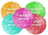 Balon olbrzym Happy Birthday , 1 m, 1 szt.