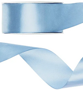 Tasiemka satynowa, j.mglisty niebieski, 38mm/25m