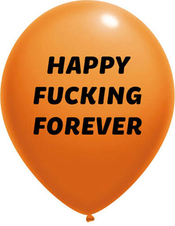 Balony pastelowe Happy Fucking 14 cali, 1 szt.