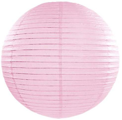 Lampion papierowy, j. różowy, 35cm