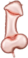 Balon Foliowy PENIS Rożowe Złoto Panieński 55x112