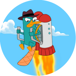 Opłatek tortowy 14 cm, Fineasz i Ferb 1 szt.