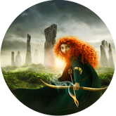 Opłatek tortowy 14 cm, Merida Waleczna 1 szt.