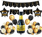 Zestaw Sylwester, 07-1, Baner Szampan Balony