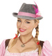 KAPELUSZ Bawarski Szary Różowy OKTOBERFEST