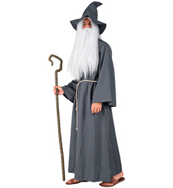 Kostium Strój Szary Mag CZARODZIEJ Gandalf, L/XL