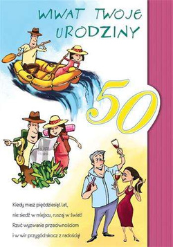 Kartka Max - 50 Urodziny, 1 szt.