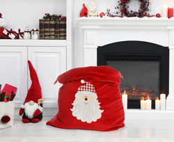 Worek na Prezenty Święty Mikołaj, 50x70 cm