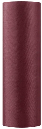 Satyna Gładka Bieżnik Dekoracja BORDOWY 0,16 x9m