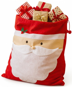Worek Świąteczny na Prezenty Mikołaj z Brodą 50x70