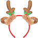 Opaska Świąteczna na Głowę Brązowe Rogi Renifera