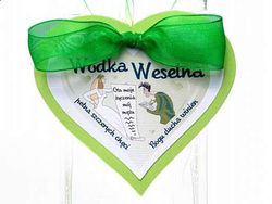Zawieszki na alkohol z zielonym sercem, 25 szt.