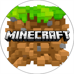 Opłatek tortowy 20 cm, Minecraft 1 szt.