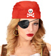 Zestaw PIRATA Bandana Opaska na Oko Kolczyk 