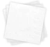 Serwetki 3-warstwowe 20 szt, białe (White)