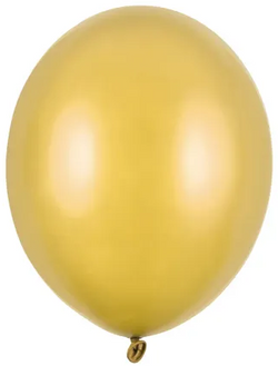 Balony Strong 23cm, Metallic Gold 100szt.