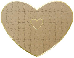Księga gości puzzle - Serce, 45x35,5cm