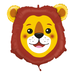 Balon foliowy Głowa Lwa 29" 74 cm, 1 szt.